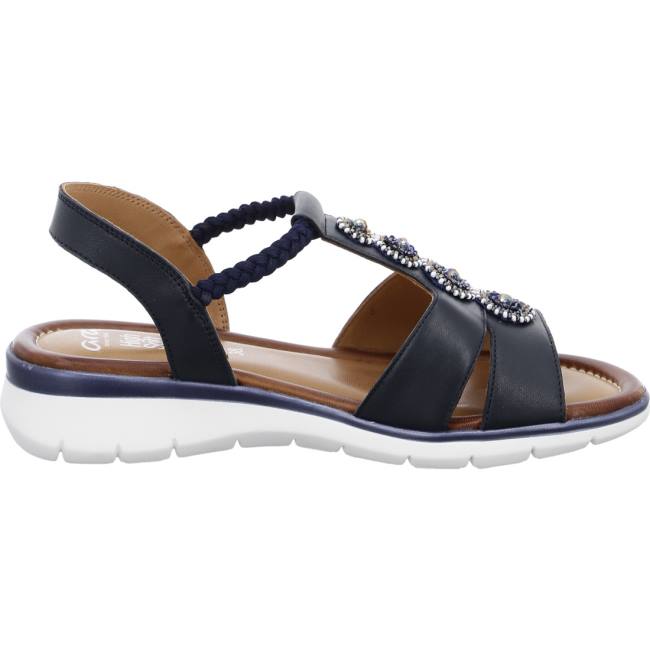 Blue Ara Shoes Wedge Kreta Women's Sandals | ARA851DMZ