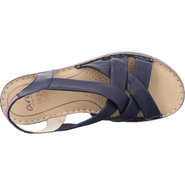 Blue Ara Shoes Wedge Positano Women's Sandals | ARA143FVS