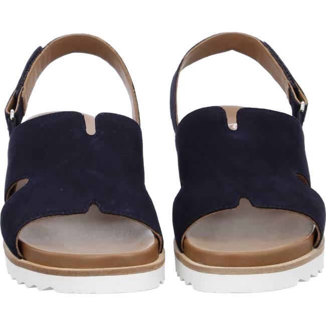 Blue Ara Shoes Wedge Valencia Women's Sandals | ARA385VQX