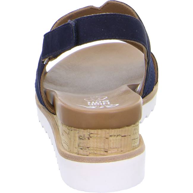 Blue Ara Shoes Wedge Valencia Women's Sandals | ARA508UGA