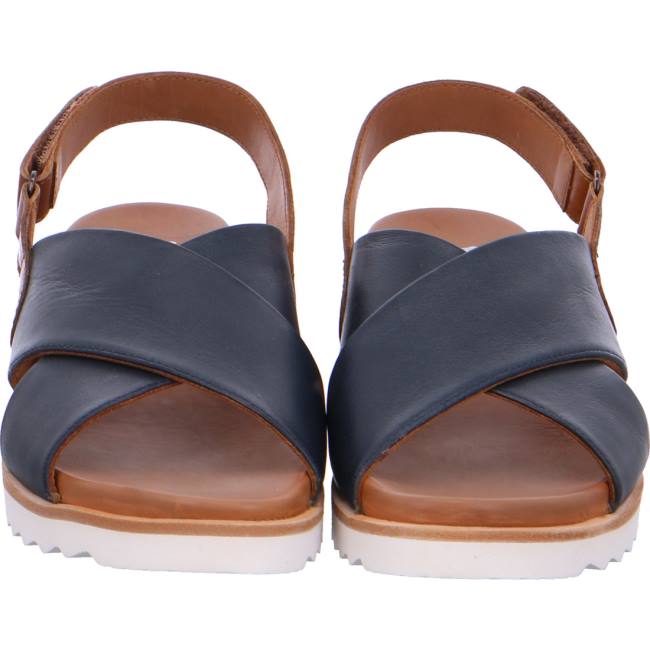 Blue Ara Shoes Wedge Valencia Women's Sandals | ARA582HVW