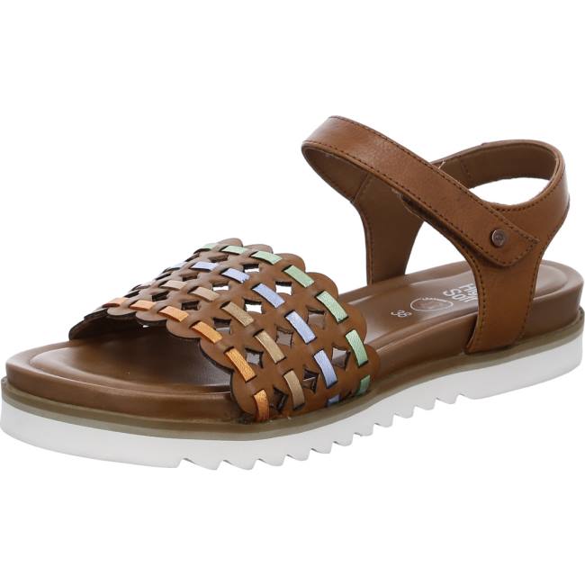 Brown Ara Shoes Alicante Cognac Women\'s Sandals | ARA203HWT