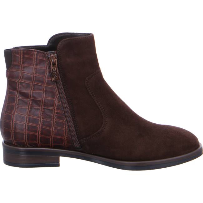 Brown Ara Shoes Ankle Chester Women's Boots | ARA750XRN