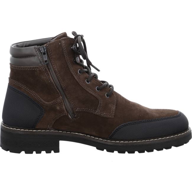 Brown Ara Shoes Ankle Frederik Men's Boots | ARA907GOB