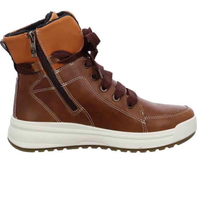 Brown Ara Shoes Aspen Cognac Women's Boots | ARA328YXH