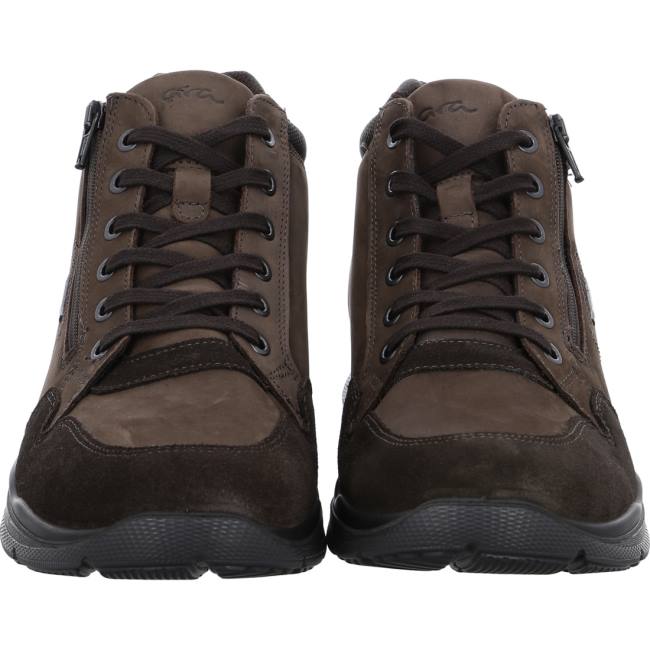 Brown Ara Shoes Benjo Moro Men's Sneakers | ARA862QHP