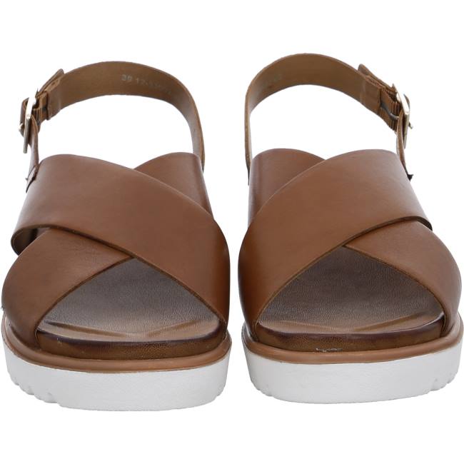 Brown Ara Shoes Bilbao Cognac Women's Sandals | ARA390LKT