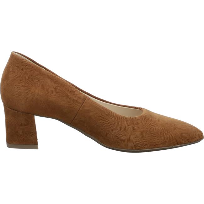 Brown Ara Shoes Court Shoes London Cognac Women's Pumps | ARA904YUG