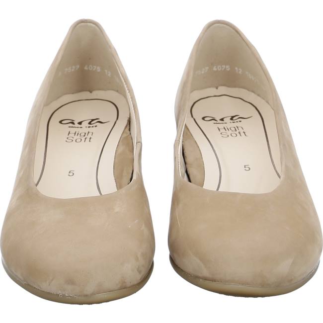 Brown Ara Shoes Court Shoes Vicenza Camel Women's Pumps | ARA140JUN