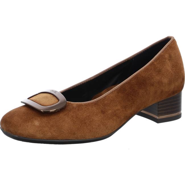 Brown Ara Shoes Courts Graz Nuts Women\'s Pumps | ARA326DZU