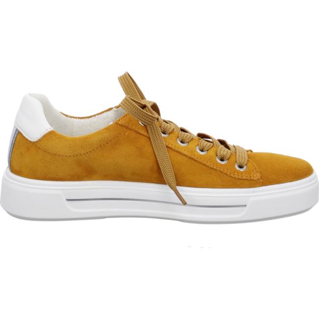 Brown Ara Shoes Courtyard Ochre Women's Sneakers | ARA972HGZ