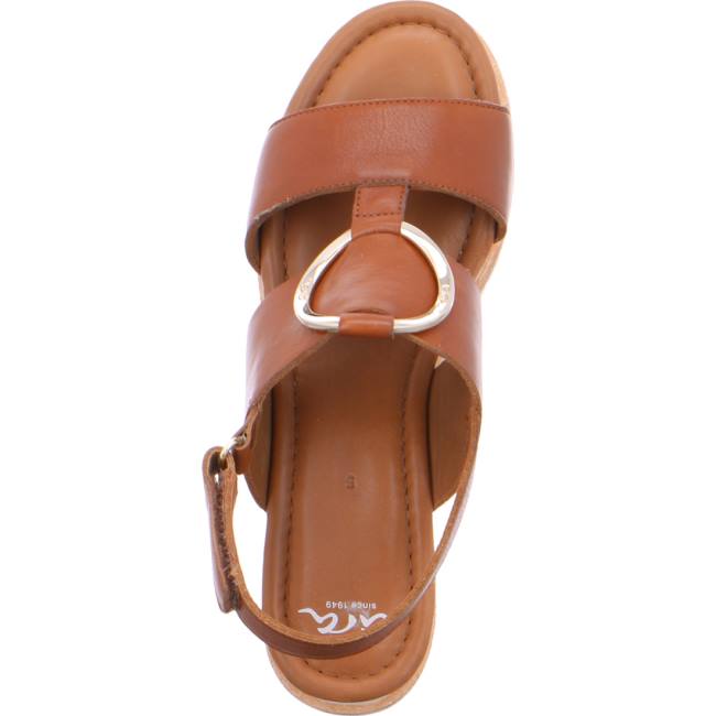 Brown Ara Shoes Durban Cognac Women's Sandals | ARA972XDI