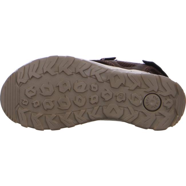 Brown Ara Shoes Ericsen Men's Sandals | ARA043MTP