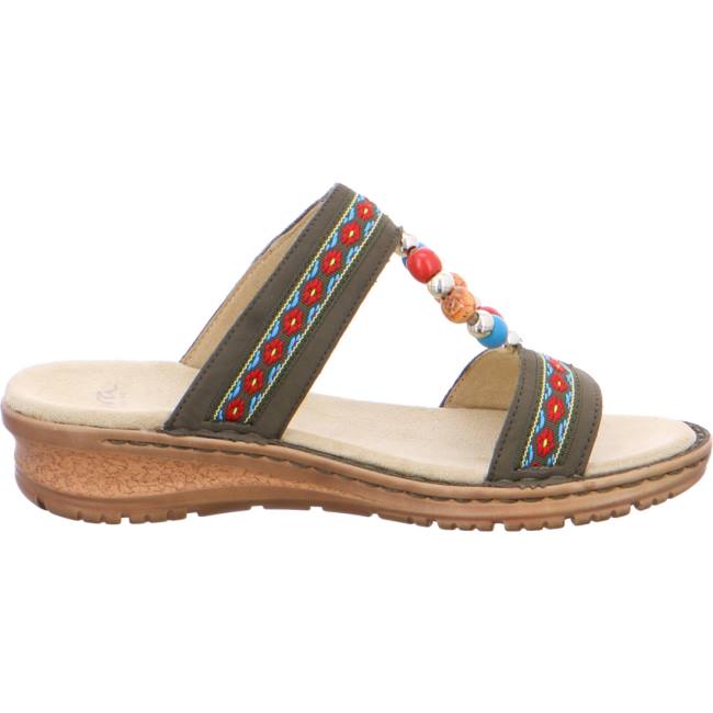 Brown Ara Shoes Hawaii Women's Mules | ARA752RXZ