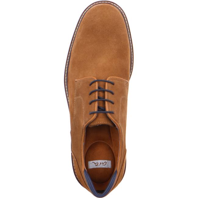 Brown Ara Shoes Henry Cognac Men's Lace Up Shoes | ARA250BCU