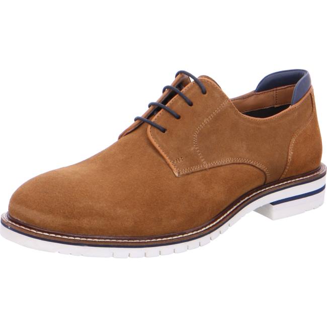 Brown Ara Shoes Henry Cognac Men\'s Lace Up Shoes | ARA250BCU