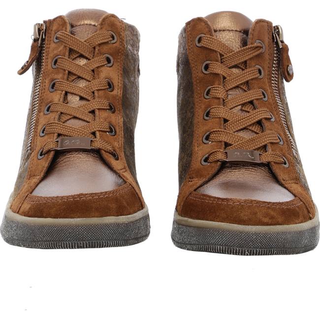 Brown Ara Shoes High Top Rom Nuts Women's Boots | ARA084SXW