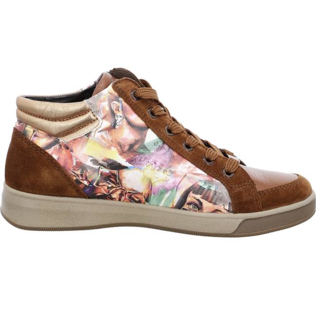 Brown Ara Shoes High Top Rom Nuts Women's Sneakers | ARA189BQU