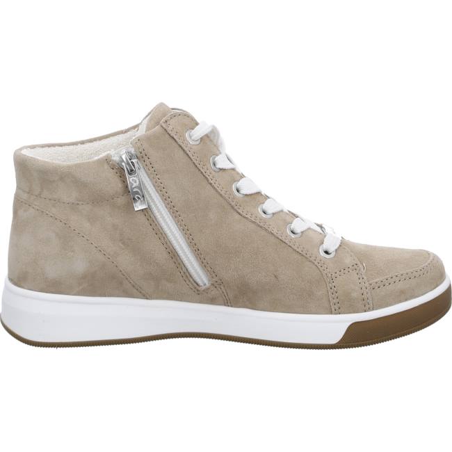 Brown Ara Shoes High Top Rom Sand Women's Boots | ARA093PGH