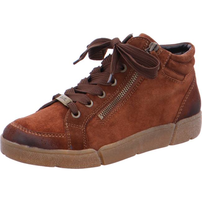 Brown Ara Shoes High Top Rom Women\'s Sneakers | ARA348YTL