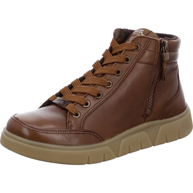 Brown Ara Shoes High Top Rom-sport Nuts Women\'s Boots | ARA549SFE