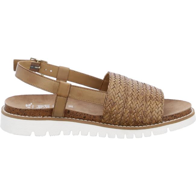 Brown Ara Shoes Kent-sport Cognac Women's Sandals | ARA024LJA