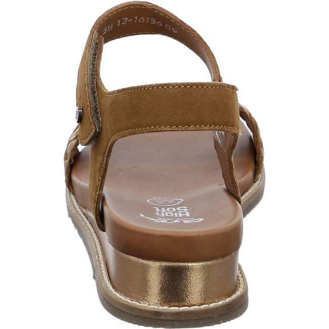 Brown Ara Shoes Kos Whisky Women's Sandals | ARA217OVE