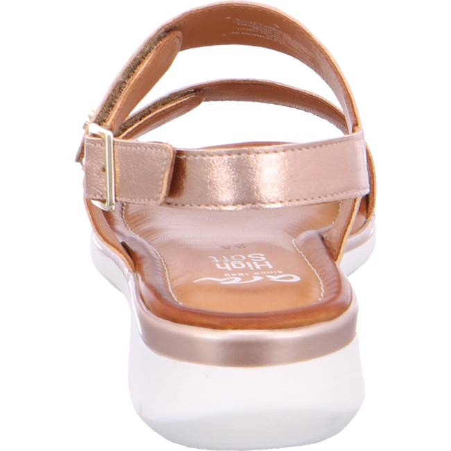 Brown Ara Shoes Kreta Gold Women's Sandals | ARA086TYW