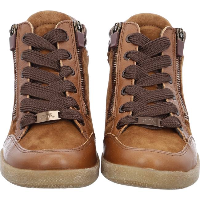 Brown Ara Shoes Lace-ups Lazio Cognac Women's Boots | ARA718CYM