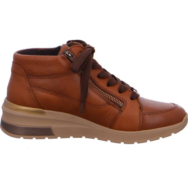 Brown Ara Shoes Lace-ups Neapel Women's Boots | ARA901PIA