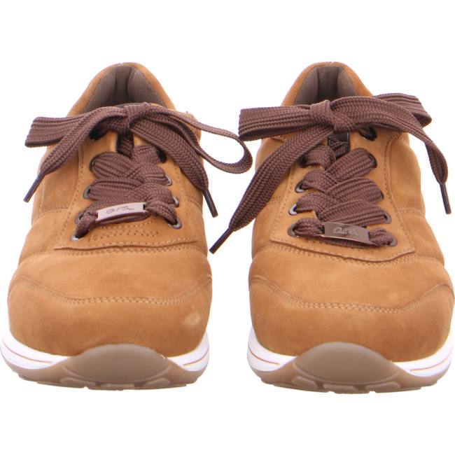 Brown Ara Shoes Lace-ups Osaka Women's Sneakers | ARA093CPG