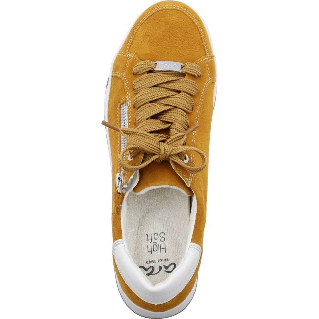 Brown Ara Shoes Lace-ups Rom Ochre Women's Sneakers | ARA803SUA