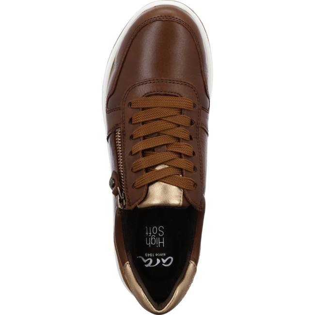 Brown Ara Shoes Lace-ups Sapporo Nuts Women's Sneakers | ARA014GIC