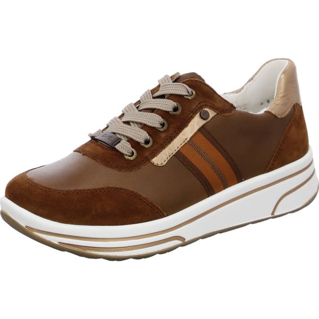 Brown Ara Shoes Lace-ups Sapporo Nuts Women\'s Sneakers | ARA584KSI