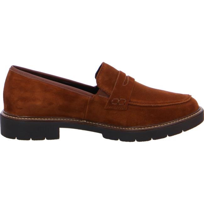 Brown Ara Shoes Manchester Women's Loafers | ARA891VAC