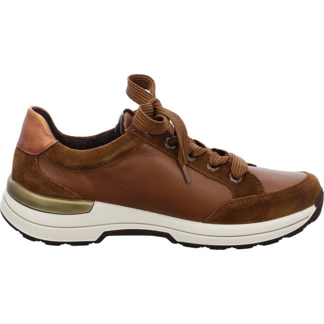 Brown Ara Shoes Nnuts Cognac Women's Sneakers | ARA128EPA