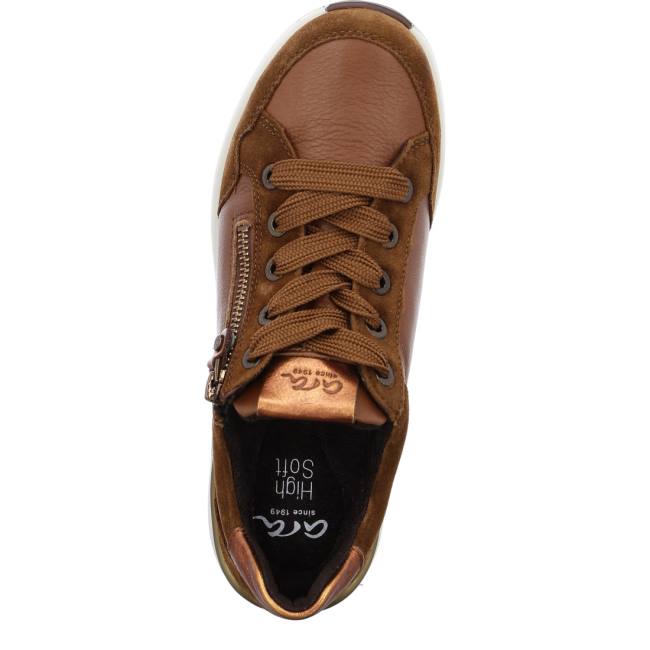 Brown Ara Shoes Nnuts Cognac Women's Sneakers | ARA128EPA