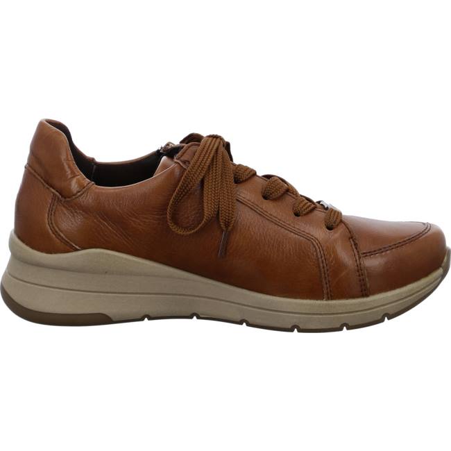 Brown Ara Shoes Osaka Cognac Women's Sneakers | ARA058OQX