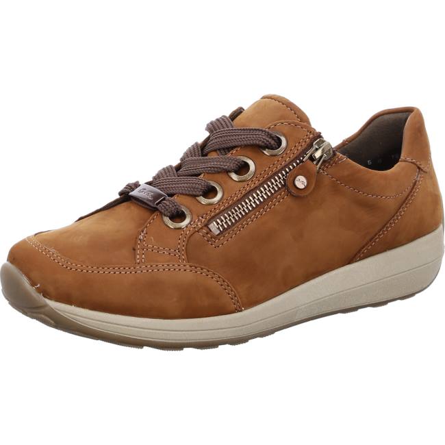 Brown Ara Shoes Osaka Cognac Women\'s Sneakers | ARA524RGD