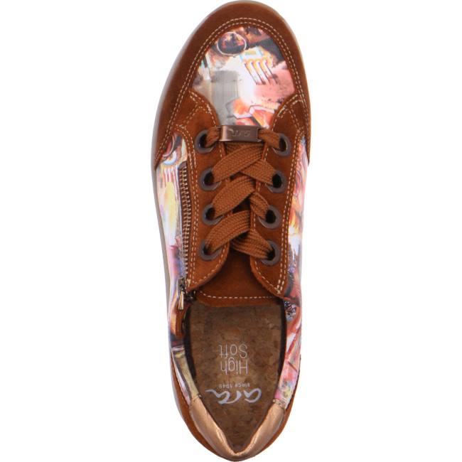 Brown Ara Shoes Osaka Nuts Women's Sneakers | ARA389ULW