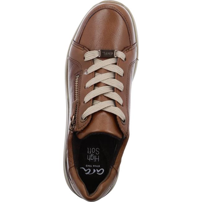 Brown Ara Shoes Osaka Nuts Women's Sneakers | ARA721ECF