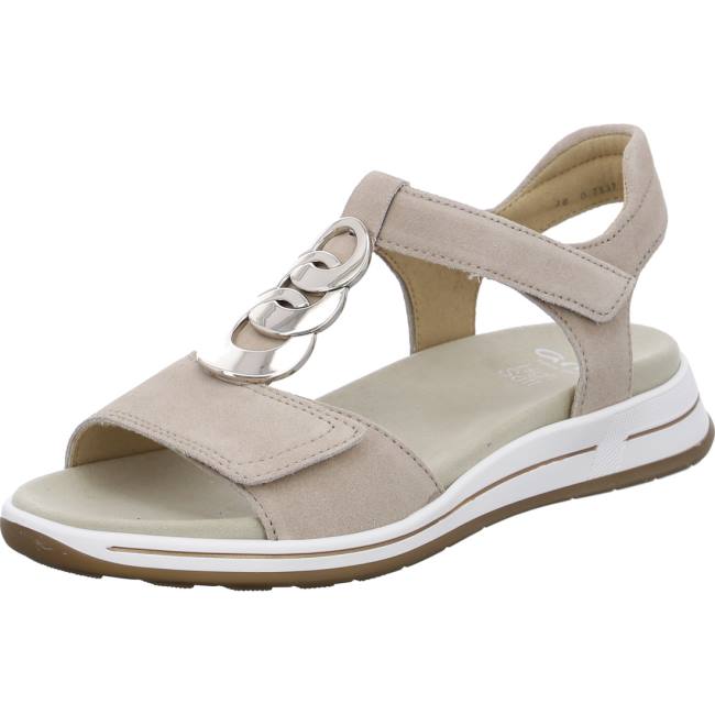 Brown Ara Shoes Osaka Sand Women\'s Sandals | ARA874WBV