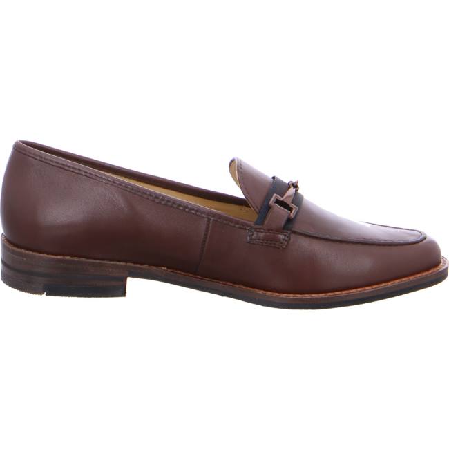 Brown Ara Shoes Slip-ons Kent Women's Loafers | ARA810DTJ