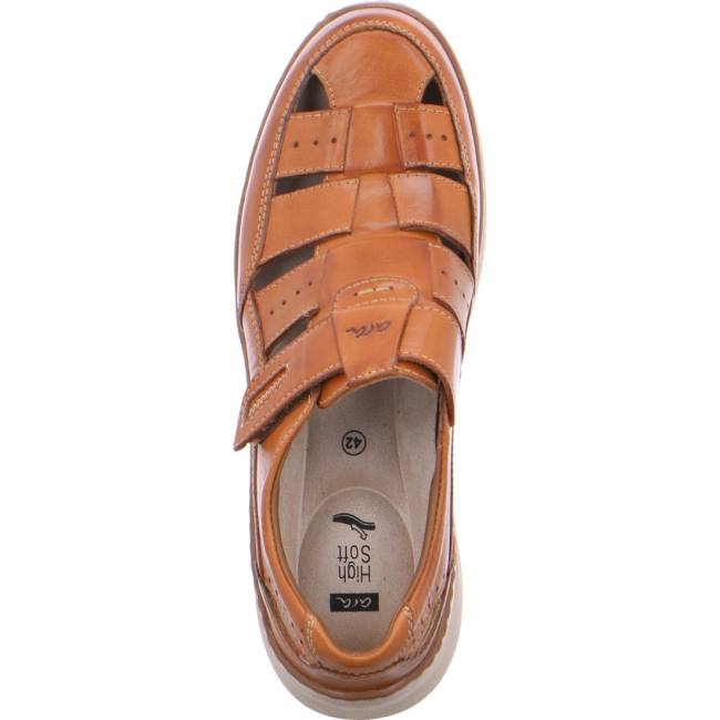 Brown Ara Shoes Slip-ons Pedro Tan Men's Sandals | ARA471JAI