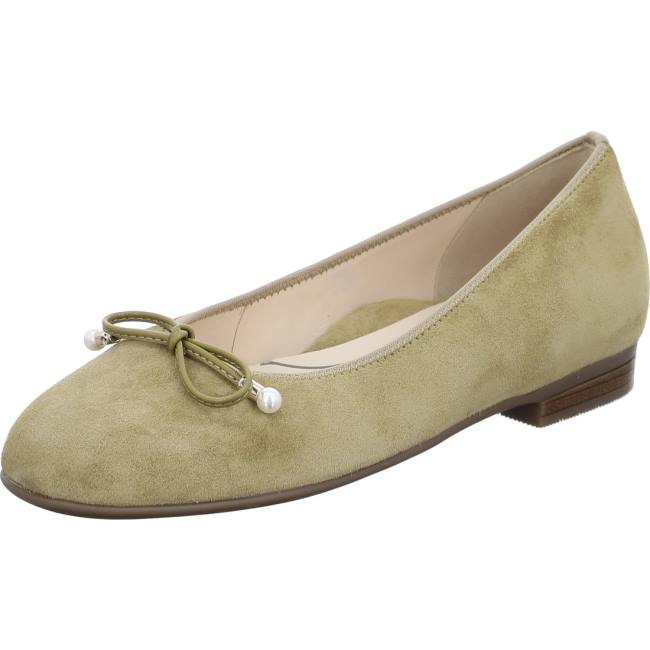 Green Ara Shoes Ballet Pumps Sardinia Khaki Women\'s Ballerina | ARA245FCI