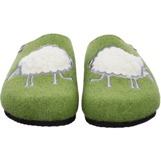 Green Ara Shoes Cosy Women's Slippers | ARA764GHJ