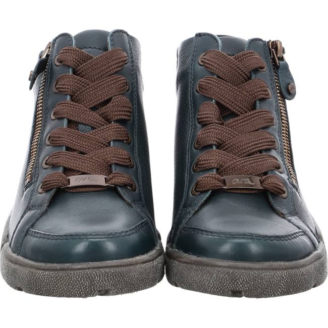 Green Ara Shoes High Top Rom-sport Peacock Women's Boots | ARA012QTP