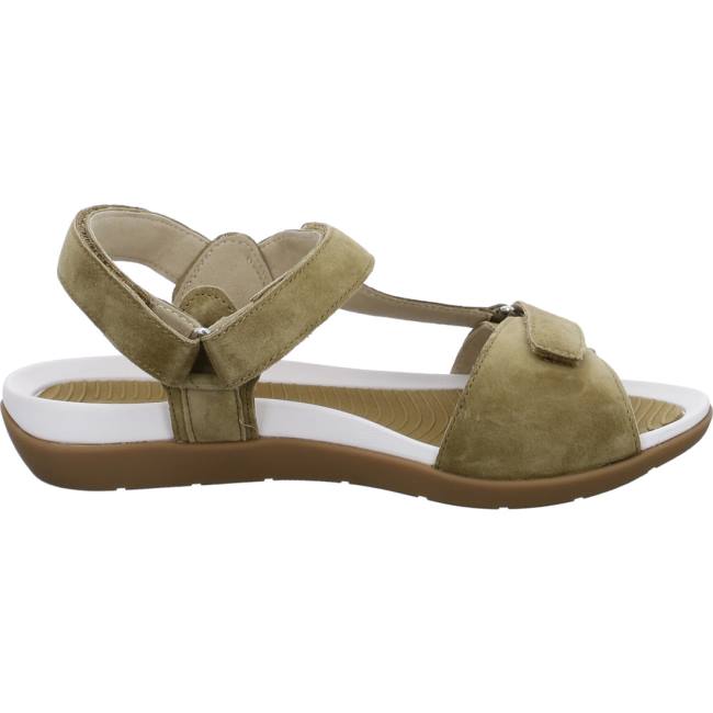 Green Ara Shoes Nepal Khaki Women's Sandals | ARA597FHV