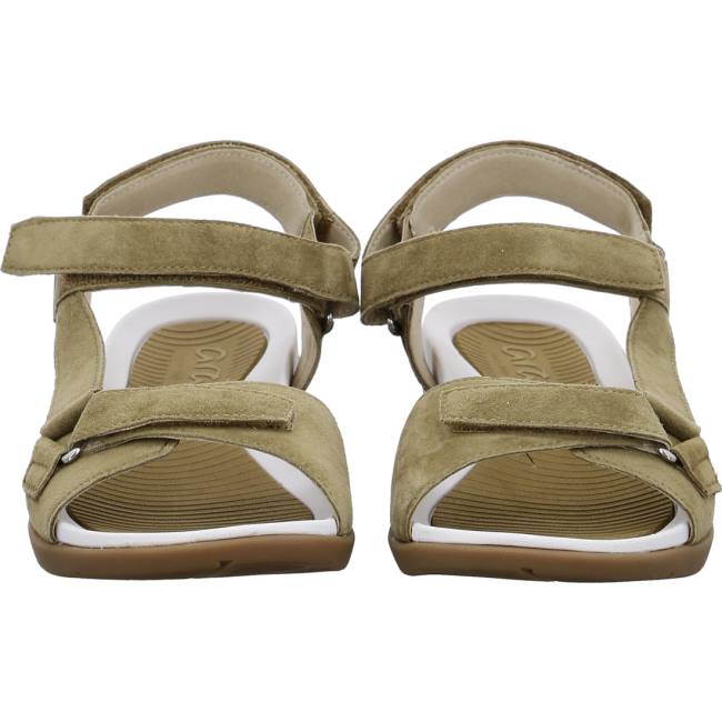 Green Ara Shoes Nepal Khaki Women's Sandals | ARA597FHV