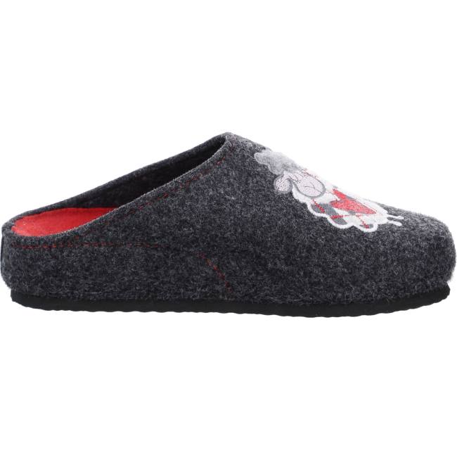 Grey Ara Shoes Cosy Anthracite Women's Slippers | ARA780NPG